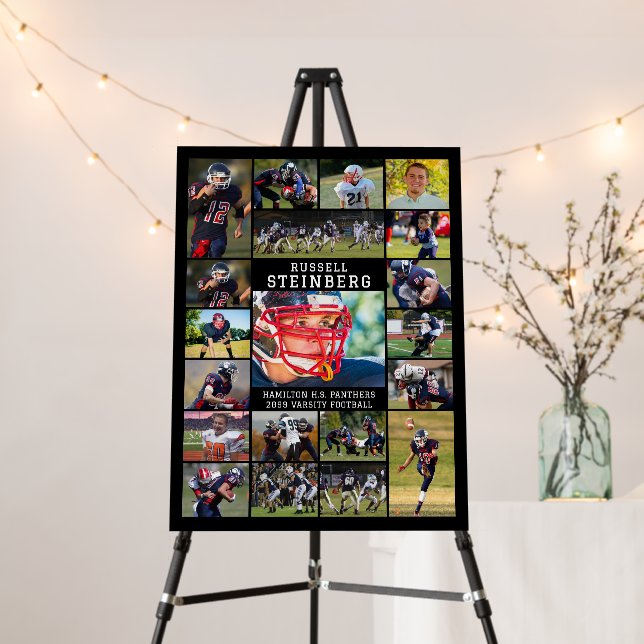 Sports 20 Photo Collage Foam Board (In Situ (Stand))