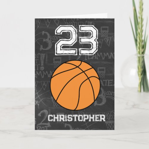 Sports 23rd Birthday Basketball Card