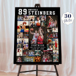 Sports 30 Photo Collage Player Name Number Foam Board<br><div class="desc">Celebrate your athlete with this bold Sports-themed photo collage board showcasing 30 pictures, ideal for high school sports Senior Night recognition, athletic awards banquets, award ceremonies and end-of-season sports celebrations as well as to display at a graduation party to proudly showcase their years of commitment, teamwork and achievement. The layout...</div>