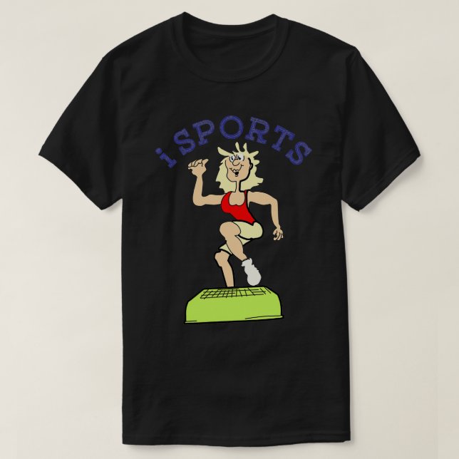 Sports action moving funny zumba T-Shirt (Design Front)
