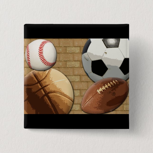 Sports Al-Star, Basketball/Soccer/Football Button (Front)