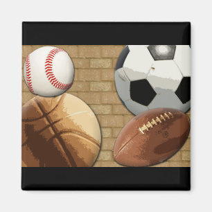 Sports Al-Star, Basketball/Soccer/Football Magnet