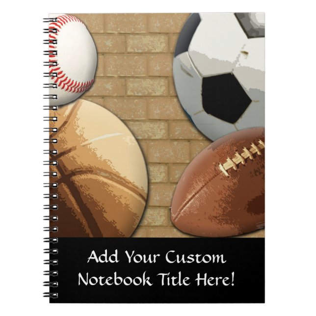 Sports Al-Star, Basketball/Soccer/Football Notebook (Front)