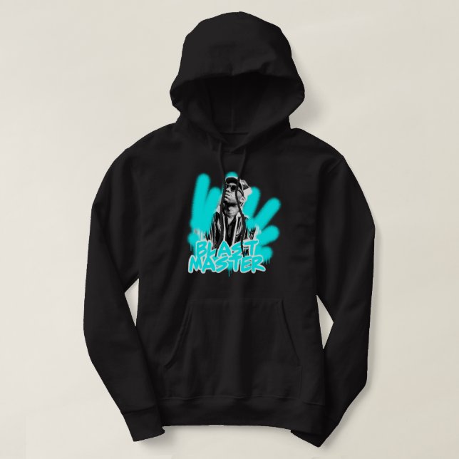 Sports Album blast master krs one print Hoodie (Design Front)