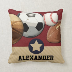 Sports All-Star Custom Name Pillow