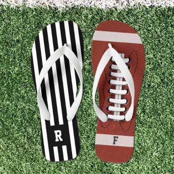 Sports American Football Referee Flip Flops by DadsBBQ at Zazzle