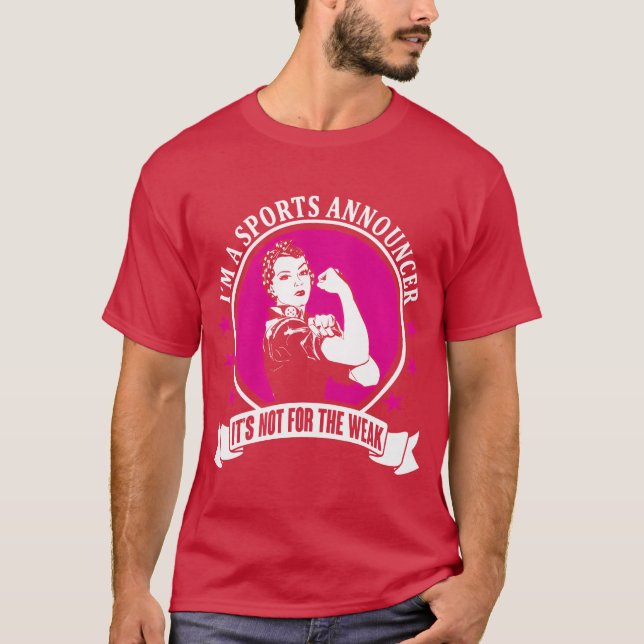 Sports Announcer girl boy T-Shirt (Front)