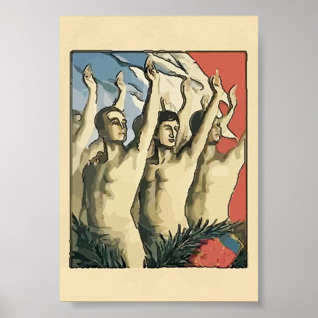 Sports, Arms Up Racers Poster (Front)