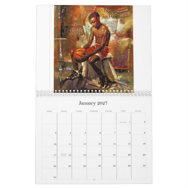 SPORTS ART 2011 CALENDAR (Jan 2027)