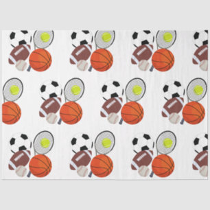Sports Athletic Balls Tissue Paper