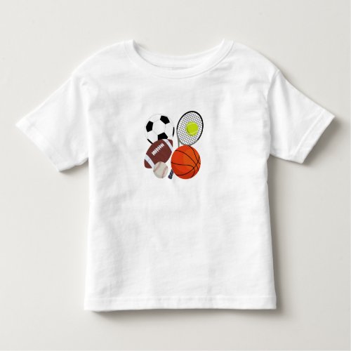 Sports Athletic Balls Toddler T_shirt