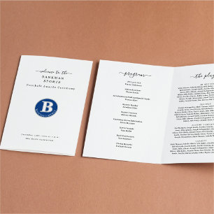 Sports Award Banquet Football Softball Program Flyer