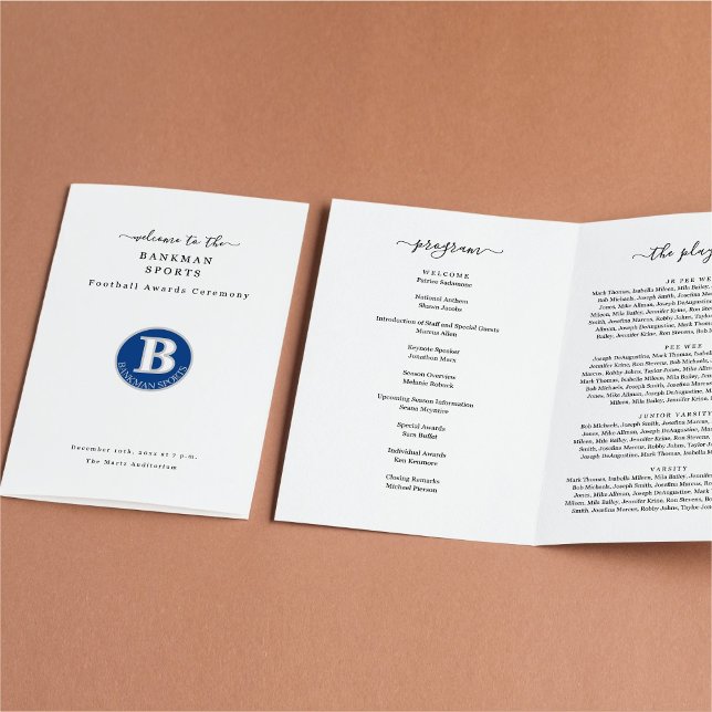 Sports Award Banquet Football Softball Program Flyer (Creator Uploaded)