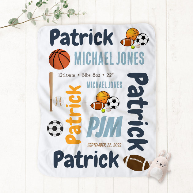 Baby sports online blanket