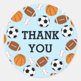 Create Your Own Lets Play Football Classic Round Sticker, Zazzle