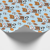 Sports Baby Shower Co-ed Theme Boy Blue