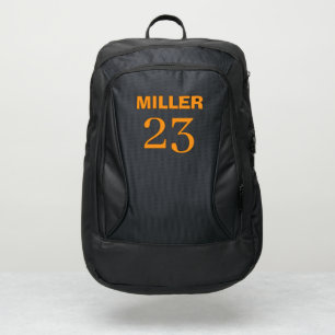 Sports Backpack School Colors NAME Team NUMBER