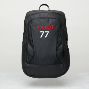 Sports Backpack School Colors NAME Team NUMBER