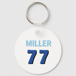 Sports Backpack School Colors name Team number Keychain