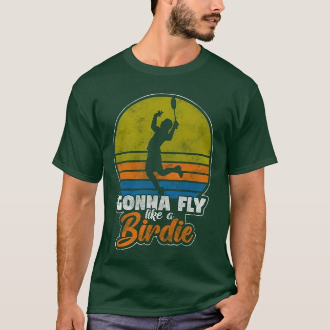 Sports Badminton Ball Game friend boy T-Shirt (Front)