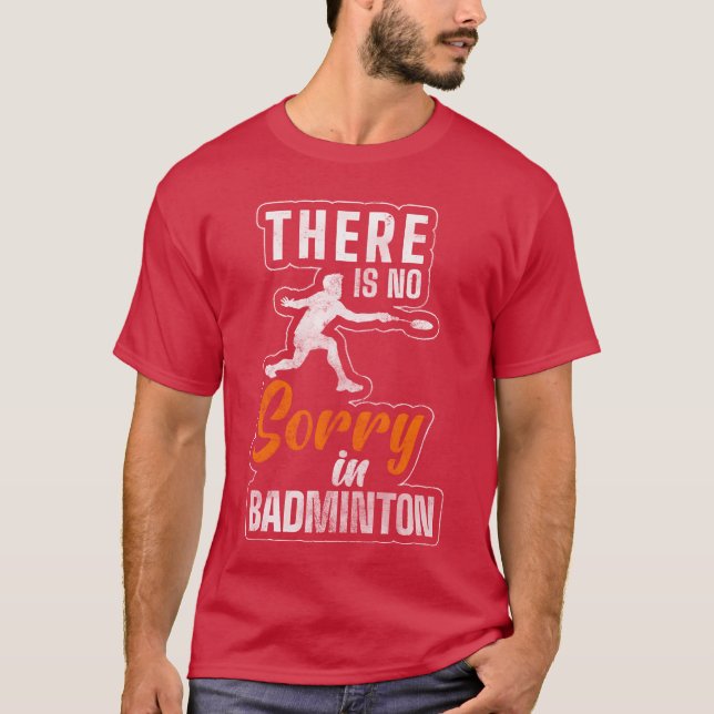Sports Badminton Racket Badminton Game friend frie T-Shirt (Front)