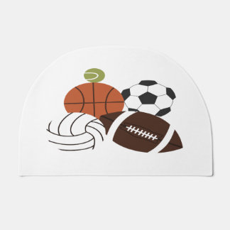 sports ball illustration doormat