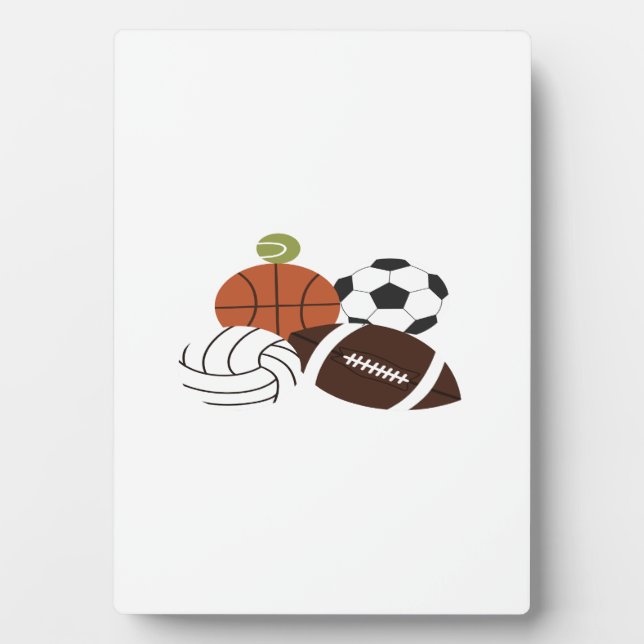 sports ball illustration plaque (Front)