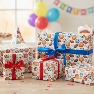 Sports Ball Wrapping Paper