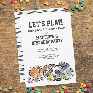 2.5×6″ Cincinnati Bengals Sports Party Invitations – Sports Invites