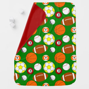 Sports Balls  Baby Blanket