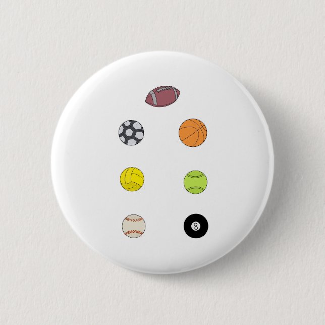 Sports Balls Button (Front)