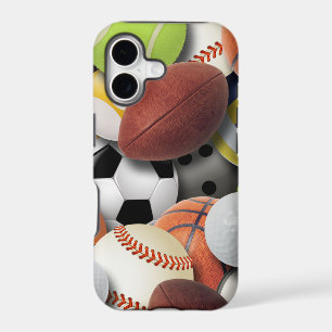 Sports Balls Collage iPhone 17 Case