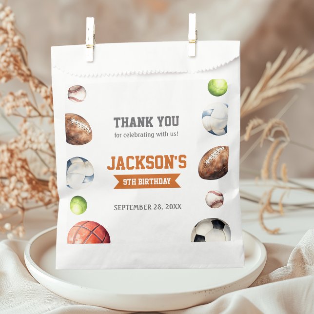 Sports Balls Let's Have a Ball Favor Bag (Creator Uploaded)