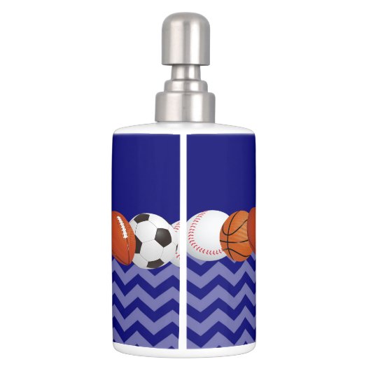 Sports Balls Personalized Bath Set (Back)