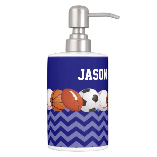 Sports Balls Personalized Bath Set (Right)