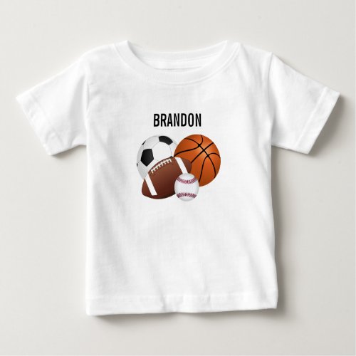 Sports Balls Personalized T_Shirt