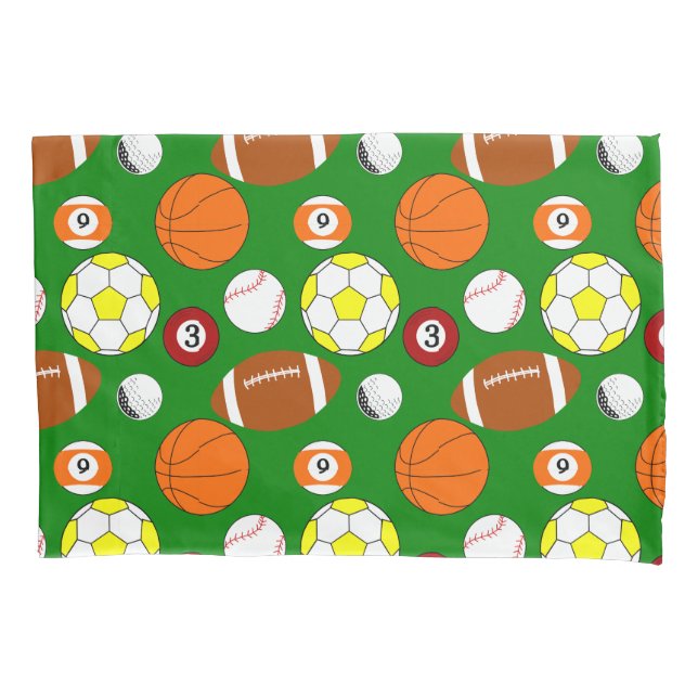 Sports Balls  Pillow Case (Front)