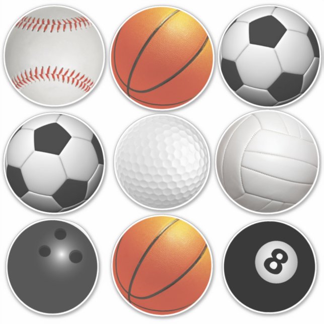Sports Balls Sticker (Front)