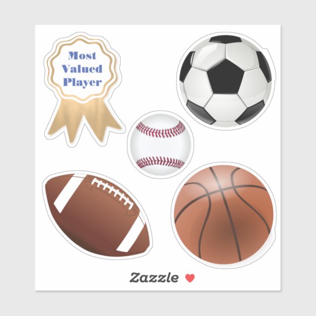 Sports Balls Sticker (Sheet)