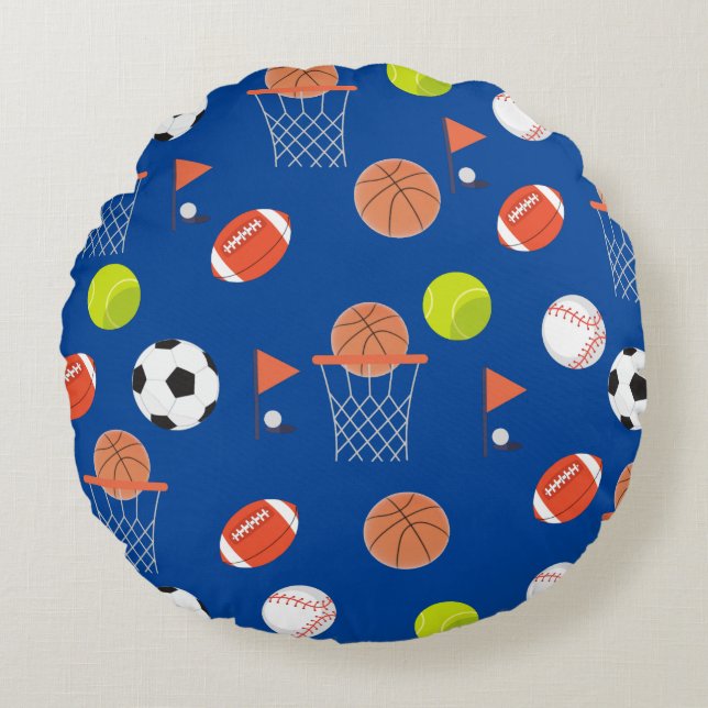 Sports Balls Theme Collection Pillow (Front)
