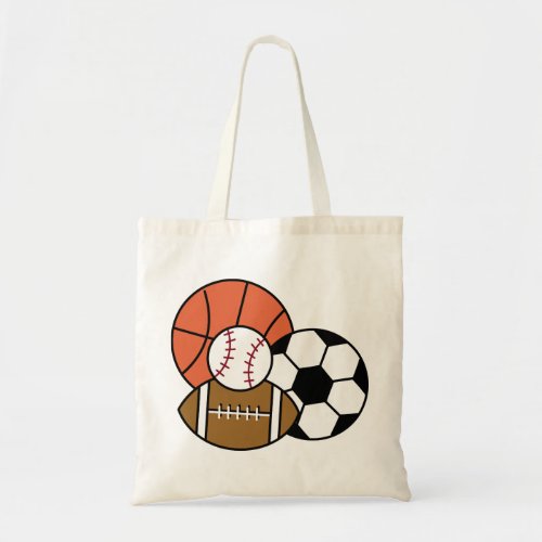 Sports Balls Tote Bag