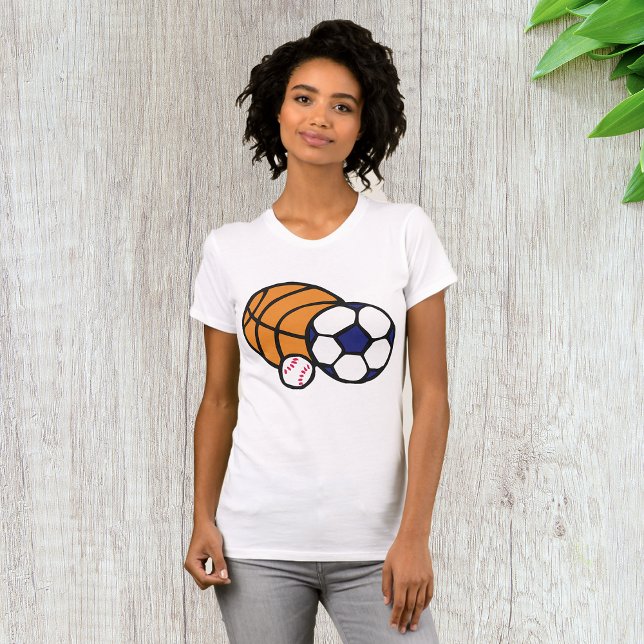Sports Balls Womens T-Shirt (Creator Uploaded)