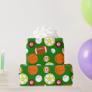 Sports Balls Wrapping Paper