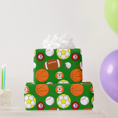 Sports Balls  Wrapping Paper