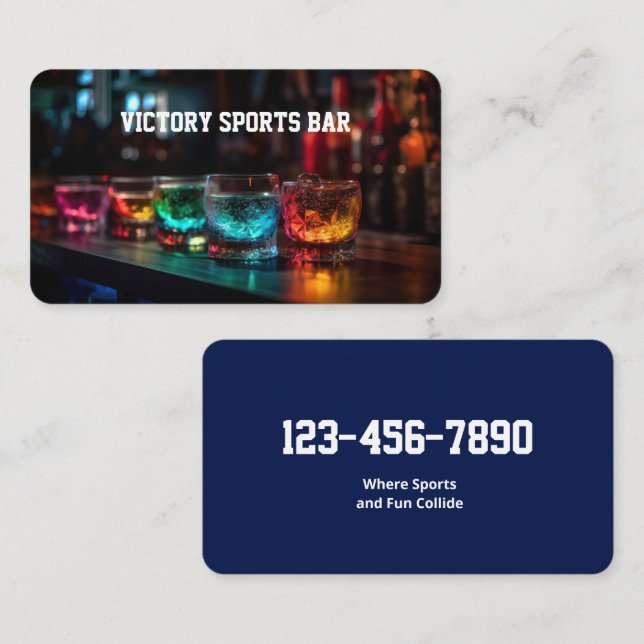 🏀 Sports Bar Business Card (Front/Back)
