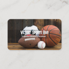 Sports Bar Business Card at Zazzle