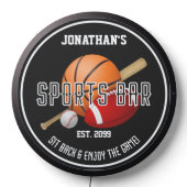 Sports Bar Led Illuminated Sign (Lights Off)