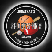 Sports Bar Led Illuminated Sign (Front)