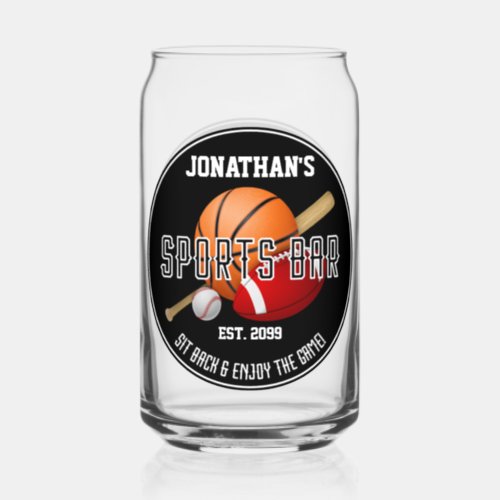 Sports Bar Lounge Drinkware Beer Can Glass