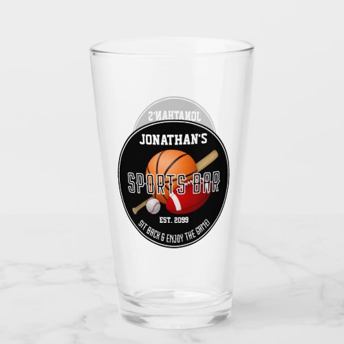 Sports Bar Lounge Drinkware Pint Beer Glass